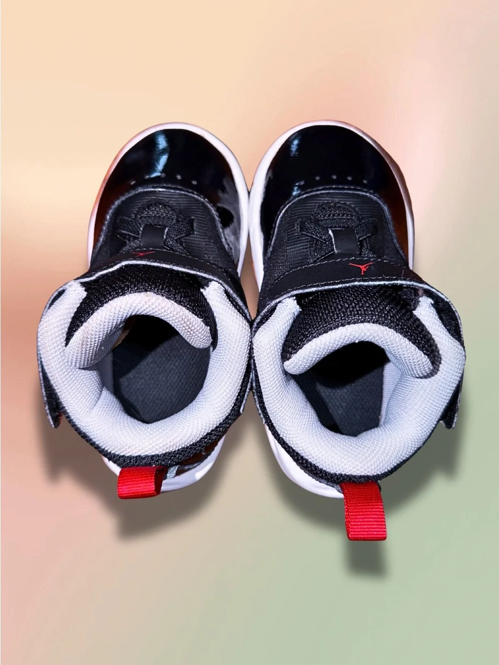 Jordan Stay Loyal 3 Black Cement Toddler 7C Black Red Shoes FB9924-006